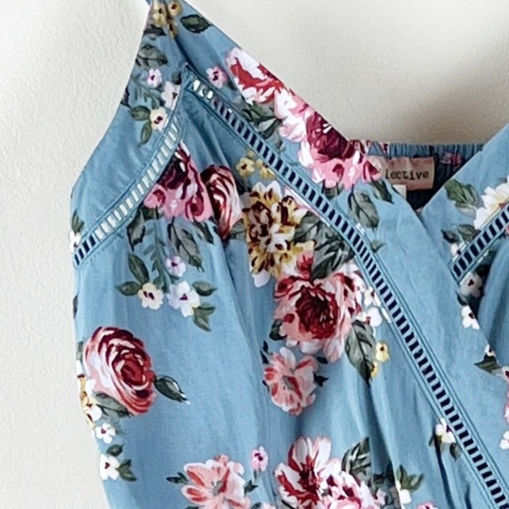 2/$20 BOG Collective Floral Wrap Dress Small - Picture 5 of 5